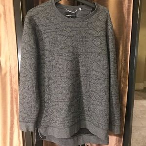 Gray thick sweater
